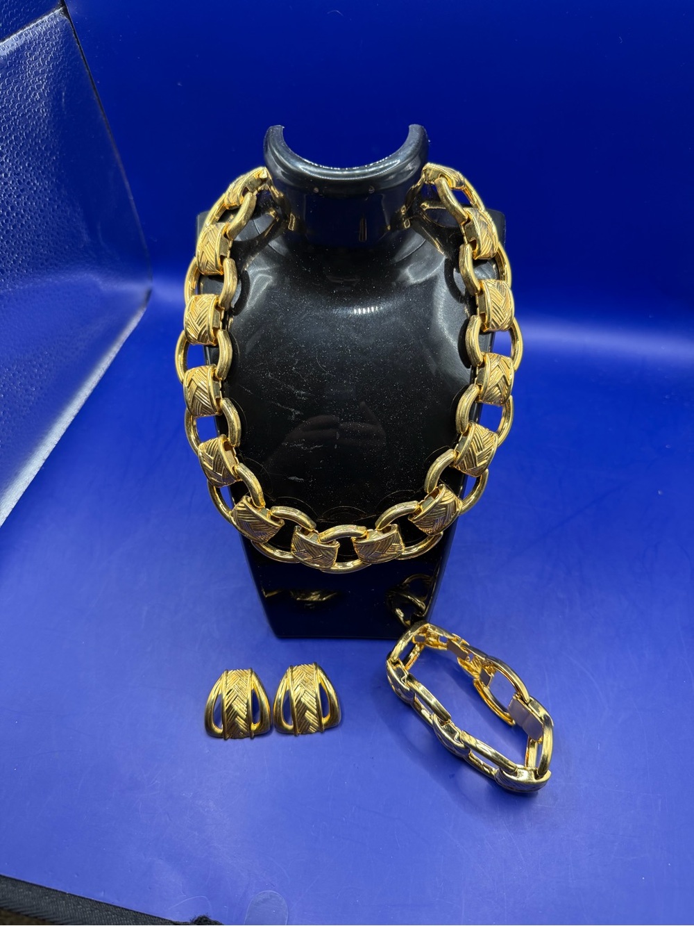 Gold-Tone Link Necklace, Bracelet & Earring Set